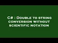 C Double to string conversion without scientific notation