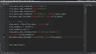 52 Python Tkinter Tutorial 5 Menu Bars