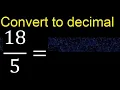 Convert to decimal How To Convert Decimals to Fractions