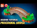 Stylized Procedural Bridge Houdini Tutorial - FREE PROJECT