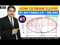 How to Draw an Ellipse Using the Rectangular or Oblong Method Solved Problem 1