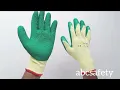 Download Lagu DKL324 Rajutan dengan sarung tangan lateks, lapisan T/C kuning ukuran 10. Lapisan lateks hijau. Sentuhan akhir berkerut.