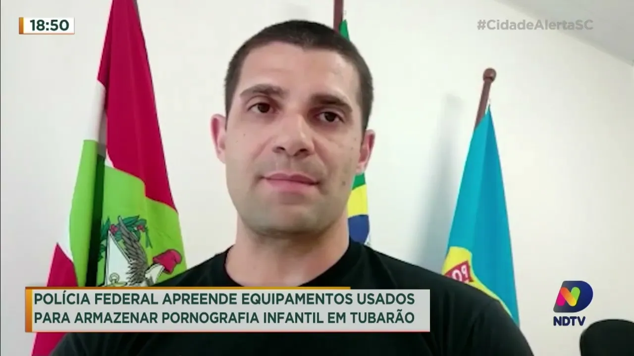 Polícia Federal apreende equipamentos usados para armazenar pornografia infantil em Tubarão
