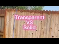 Transparent vs Solid Stains