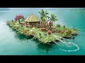 Lagu TIMELAPSE - Girl Building a Floating Bamboo House on a Lake | From Start to Finish