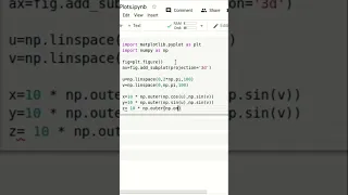 Create 3D sphere surface using