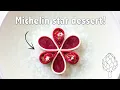 Michelin star dessert White chocolate raspberry champagne