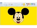 How to Draw Mickey Mouse in MS Paint