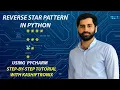Reverse Star Pattern in Python Easy Coding for Beginners PyCharm