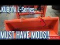 Kubota L-Series Tractor MUST HAVE MODS Bucket Hooks HOW TO EPISODE
