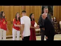 Princess Leonor meets The Champion Footballer Gavi