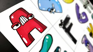Drawing ALPHABET LORE A - L Alphabet lore animation