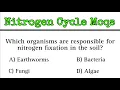 Nitrogen Cycle MCQs Nitrogen Cycle Questions