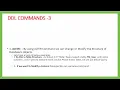 SQL DDL Commands CREATE DROP ALTER TRUNCATE