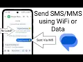 How to send text messages using wifi or data on Google Messages send SMS without balance