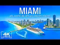 4K Miami Florida Billionaire Beach Life Atlantic Blues Iconic Art Deco Aerial Views