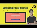 JAVASCRIPT Course Project Based Learning - Word Length Calculator Using Javascript Project