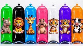 UNBOXING : panda,kanguru, kudanil,badak, kerbau,jerapah,singa,harimau,macan tutul.