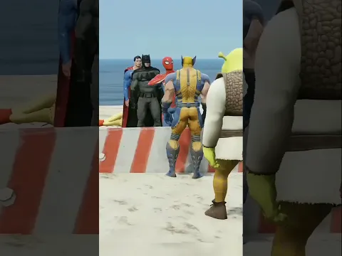 TEAM SAITAMA VS TEAM OMNI-MAN SLAP BATTLE 👋 | #Shorts #gta5 |#gaming#anime
