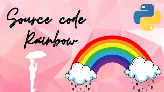 Rainbow drawing Rainbow Draw Rainbow using python turtle graphics Rainbow spiral 55