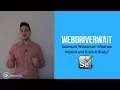 Selenium Waits NEW RELEASE 2018 - WebDriverWait