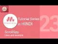 Materialize css tutorial in hindi - Scrollspy scroll page on clicking link