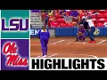 Ole Miss vs LSU Highlights 2023 SEC Softball Tournament 2023 College Softball