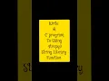 c program using string library function strcpy