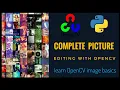 Image editing with OpenCV and python