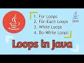 Loops in Java Java Tutorial For While For-Each Do-While Looping in Java