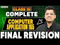 Class 10 Complete Computer Application Code 165 Final Revision Board Exam 2025-26