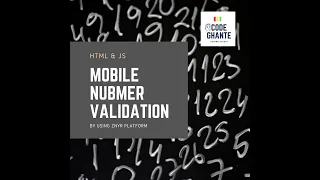 Mobile number validation by HTML CSS JavaScript