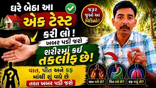 ઘરે બેઠા આ 1 ટેસ્ટ કરી લો! વાત, પિત્ત કે કફમાંથી શું વધ્યું છે તરત ખબર પડશે? 😱 | Ayurveda