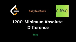 1200 Minimum Absolute Difference