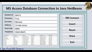 How to Connect Access Database in Java NetBeans - Part 1 and 2 of 3