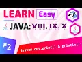 ICSE Java 8 9 10 System out print vs System out println Java Print Statement HINDI