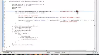 HOW TO READ CSV FILE USING JAVA DEMO