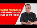 CARA MEMBUAT LATAR BELAKANG MASALAH PADA KARYA ILMIAH