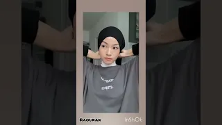 لفة حجاب سهلة و بسيطة لاول يوم مدرسة 