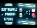Change Power BI Reports Datasets from Excel CSV to SQL Server easily