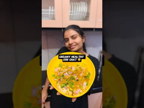 Creamy healthy egg chat 🥚🤩|#shorts