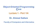 Object-Oriented Programming with C - Lecture 1 Part