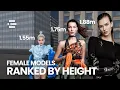 Female Models Height Comparison 3D