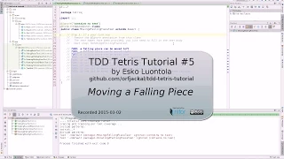 TDD Tetris in Java Moving a Falling Piece