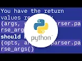 Optparse Python Set Boolean