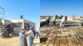 بدأ اليوم صب سطح مدرستنا قرية جب العروس 5 11 2028 