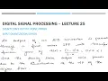 DSP Lecture 25 Steady State Output Noise Power Input Quantization Error Solved Problem