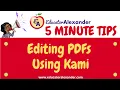 Editing PDFs Using Kami