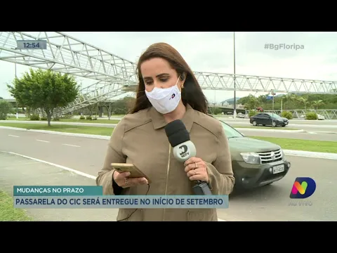 Passarela do CIC será entregue no início de setembro