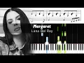 Download Lagu Lana Del Rey - Margaret (feat. Bleachers) - Accurate Piano Tutorial with Sheet Music